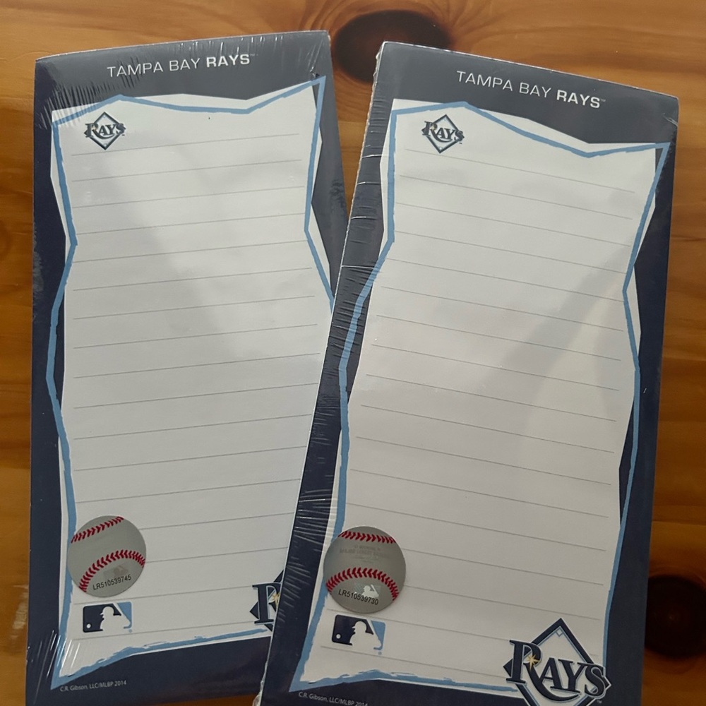 Tampa Bay Rays Notepad Set